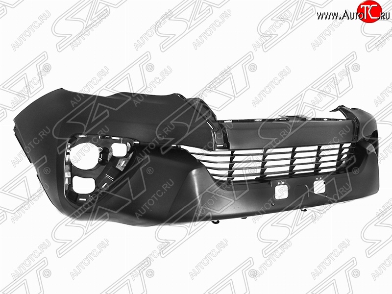 10 999 р. Передний бампер (с решеткой) SAT Toyota Fortuner AN160 дорестайлинг (2015-2020) (Неокрашенный)  с доставкой в г. Белгород