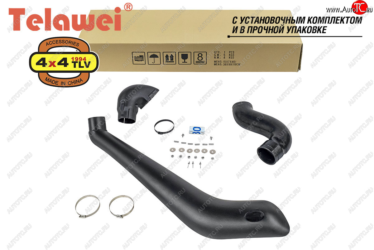 9 349 р. Шноркель (2.8D (1GD-FTV), бензин) Telawei Toyota Fortuner AN160 дорестайлинг (2015-2020)  с доставкой в г. Белгород