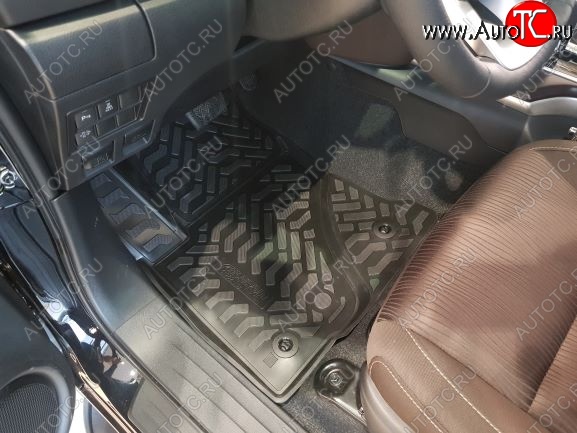 1 999 р. Комплект ковриков в салон Aileron 3D Toyota Fortuner AN160 дорестайлинг (2015-2020)  с доставкой в г. Белгород
