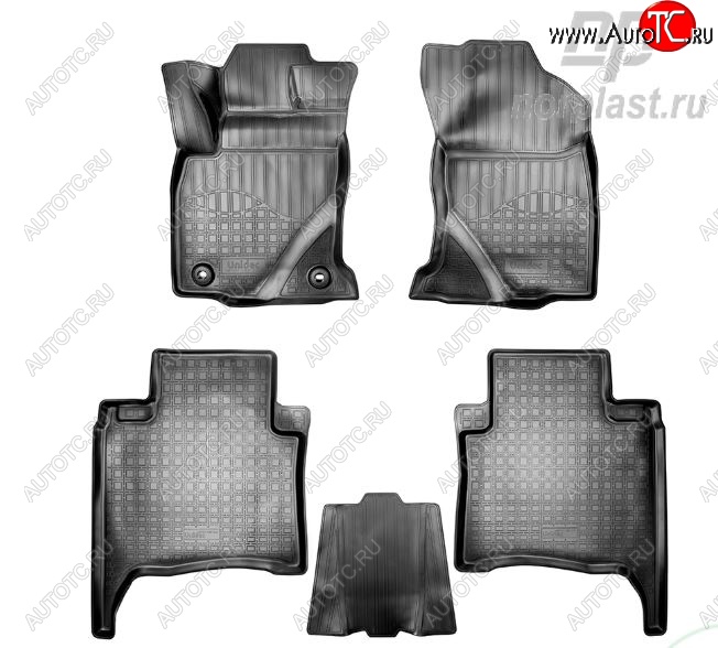 3 069 р. Коврики салонные Noplast Toyota Fortuner AN160 дорестайлинг (2015-2020)  с доставкой в г. Белгород