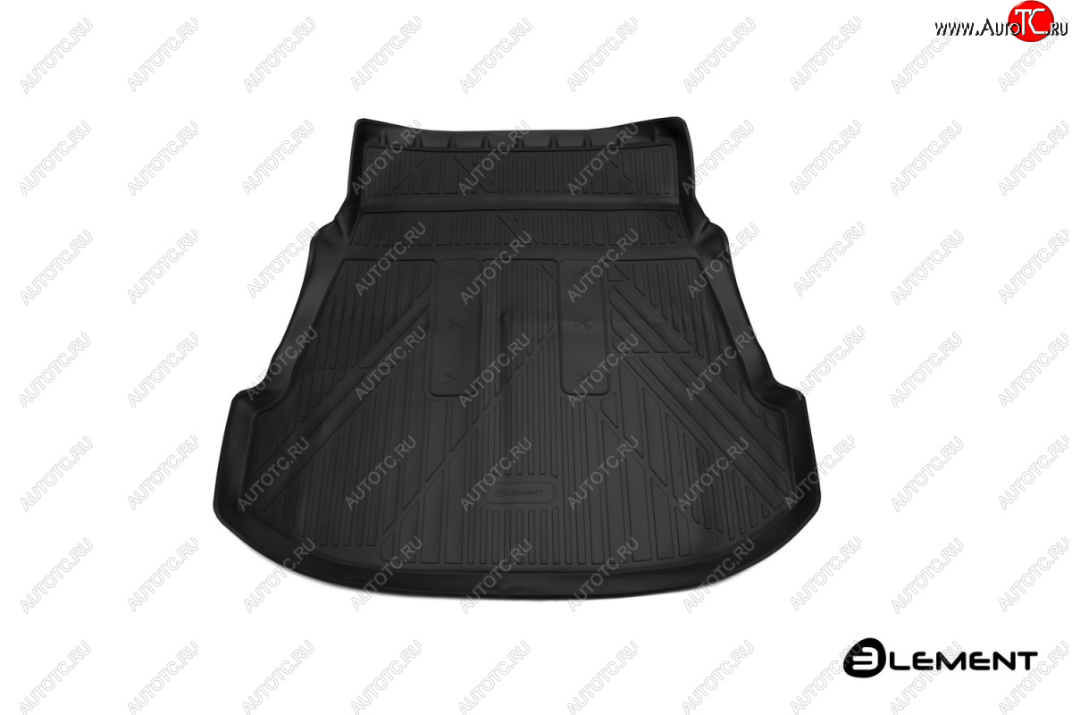 2 499 р. Коврик 3D багажника Element (полиуретан) Toyota Fortuner AN160 дорестайлинг (2015-2020) (Черный)  с доставкой в г. Белгород