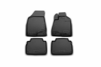 Комплект ковриков в салон (правый руль, чёрные, полиуретан) Element Toyota Harrier  XU30 (2003-2013) (Чёрные)