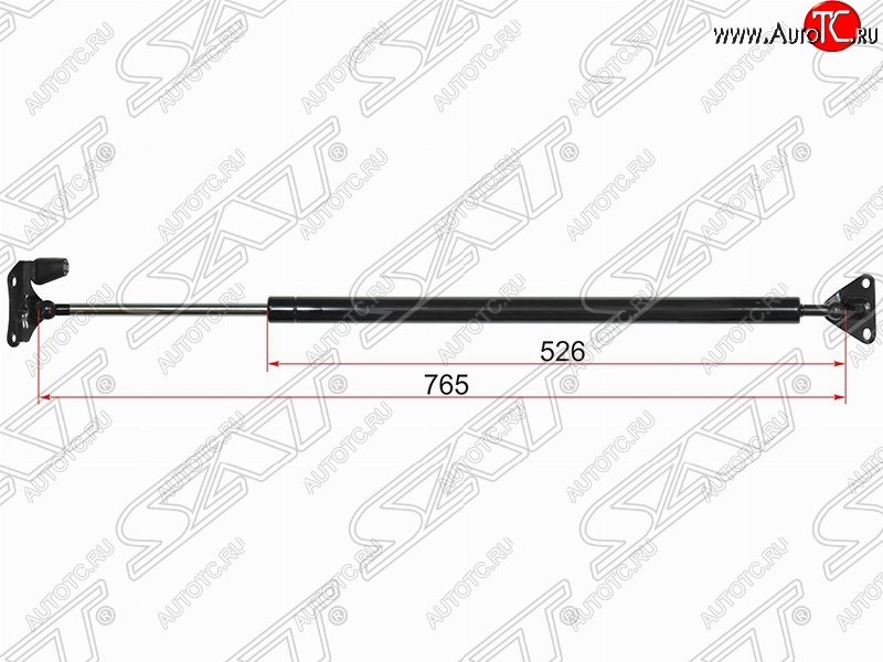 1 199 р. Правый газовый упор крышки багажника SAT (высокая крыша) Toyota Hiace H200 минивэн (Япония) дорестайлинг  (2004-2007)  с доставкой в г. Белгород