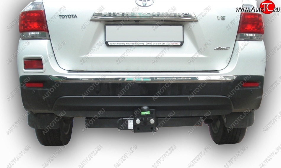 65 999 р. Фаркоп Лидер Плюс (съемный шар тип F) Toyota Highlander XU40 рестайлинг (2010-2013) (Без электропакета)  с доставкой в г. Белгород