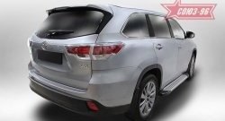 9 089 р. Пороги из алюминиевого профиля Souz-96  Toyota Highlander  XU50 (2013-2017) дорестайлинг  с доставкой в г. Белгород. Увеличить фотографию 2