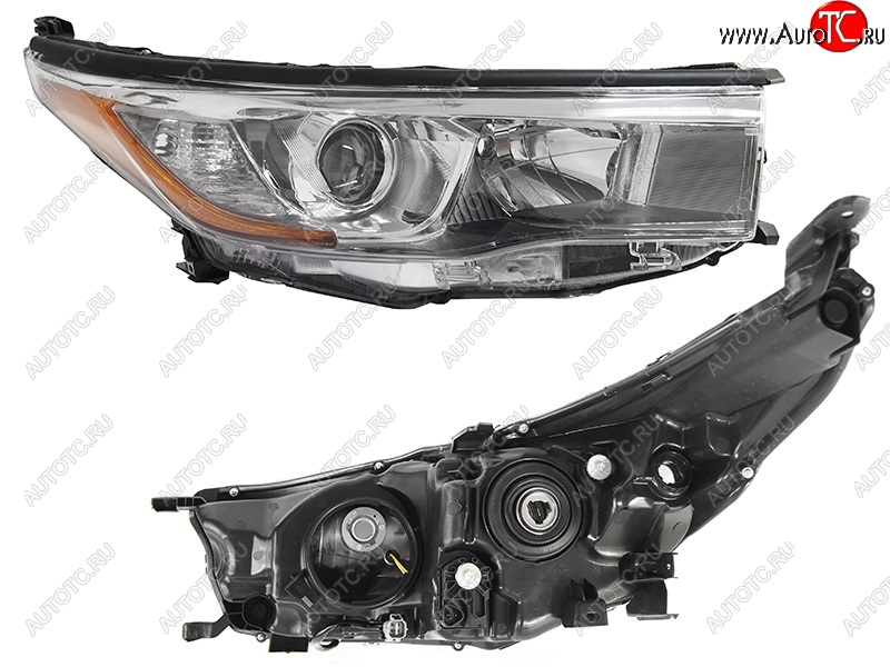 9 699 р. Правая фара SAT Toyota Highlander XU50 дорестайлинг (2013-2017)  с доставкой в г. Белгород