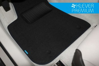 569 р. Текстильные коврики салона Klever Premium Toyota Highlander XU50 дорестайлинг (2013-2017) (Черные)  с доставкой в г. Белгород. Увеличить фотографию 2