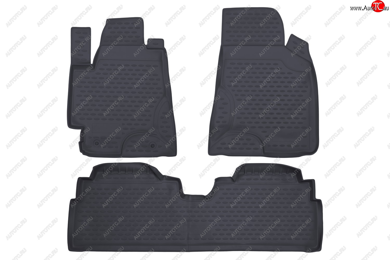 1 459 р. Коврики в салон Element 3 шт. (полиуретан)  Toyota Highlander  XU20 - Kluger  XU20 (Цвет: серый)  с доставкой в г. Белгород