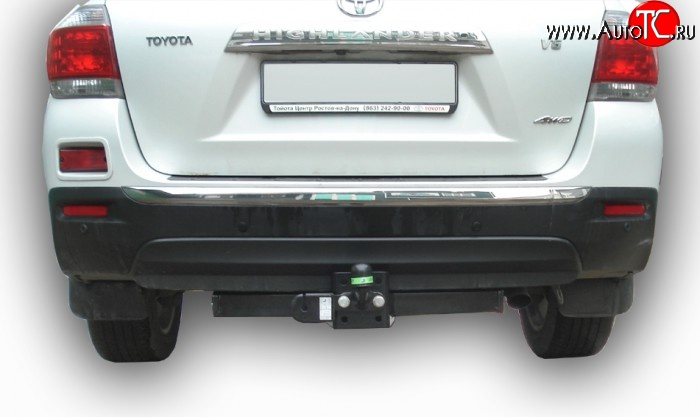 7 499 р. Фаркоп Лидер Плюс Toyota Highlander XU40 рестайлинг (2010-2013) (Без электропакета)  с доставкой в г. Белгород