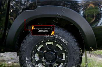 28 999 р. Расширитель арки RA (вылет 25 мм, комплект) Toyota Hilux AN120 дорестайлинг (2016-2020) (Поверхность глянец (под окраску), Неокрашенный)  с доставкой в г. Белгород. Увеличить фотографию 2