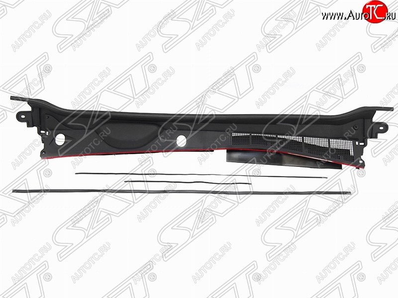 4 749 р. Обтекатель дворников (жабо) на автомобиль SAT Toyota Hilux AN120 дорестайлинг (2016-2020) (Неокрашенное)  с доставкой в г. Белгород