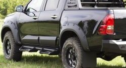 3 999 р. Брызговики под расширители колесных арок с выносом 50 мм RA Toyota Hilux AN120 дорестайлинг (2016-2020)  с доставкой в г. Белгород. Увеличить фотографию 4