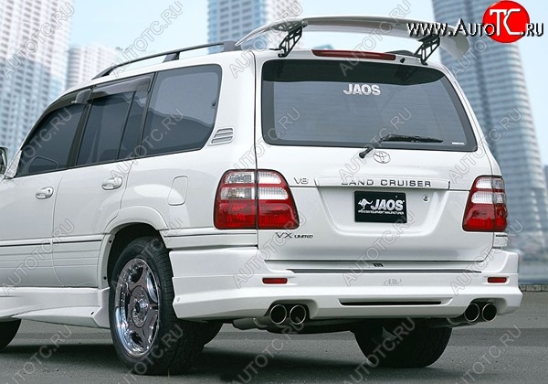 11 949 р. Накладка на задний бампер JAOS Toyota Land Cruiser 10 100 дорестайлинг (1998-2002) (Неокрашенная)  с доставкой в г. Белгород