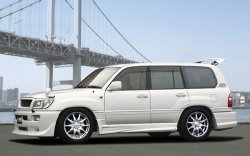 Пороги накладки JAOS Toyota Land Cruiser 10 100 дорестайлинг (1998-2002)
