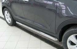 Защита порогов из круглой трубы диаметром 76 мм (рестайлинг) Russtal Toyota Land Cruiser 10 100 дорестайлинг (1998-2002)