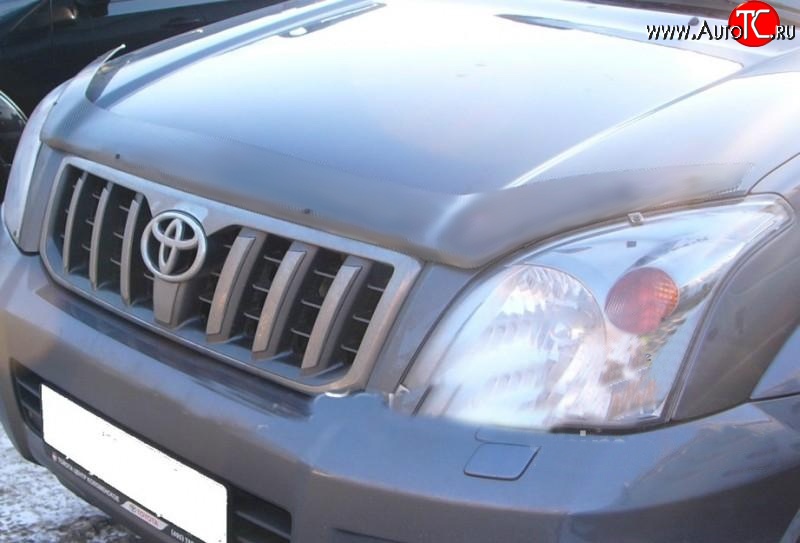 2 339 р. Дефлектор капота NovLine (прозрачный) Toyota Land Cruiser Prado J120 (2002-2009)  с доставкой в г. Белгород
