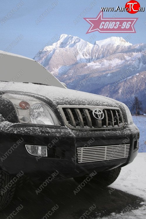 5 219 р. Декоративная вставка воздухозаборника в бампер Souz-96  Toyota Land Cruiser Prado  J120 (2002-2009)  с доставкой в г. Белгород