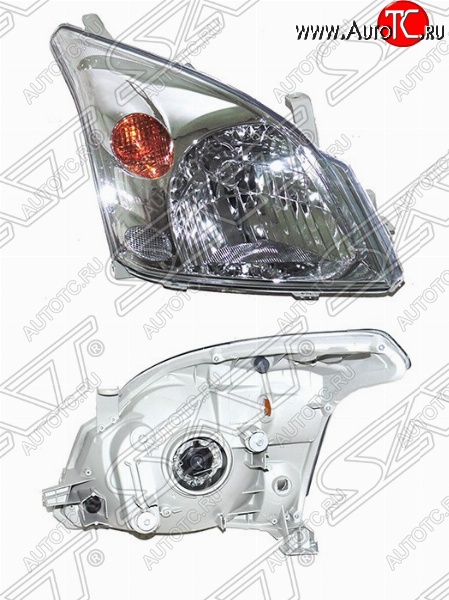 5 299 р. Правая фара передняя SAT Toyota Land Cruiser Prado J120 (2002-2009)  с доставкой в г. Белгород