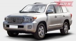 Декоративный элемент решетки радиатора Souz-96 (d16) Toyota Land Cruiser  200 (2012-2015) 1-ый рестайлинг