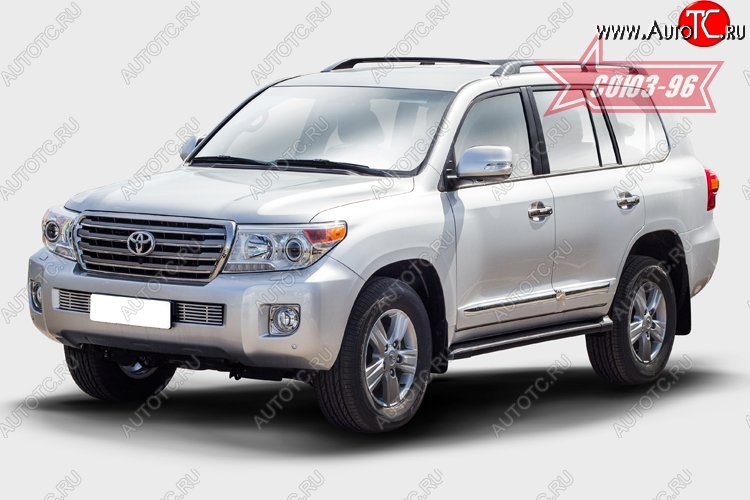 7 334 р. Декоративная вставка воздухозаборника в бампер Souz-96  Toyota Land Cruiser  200 (2012-2015) 1-ый рестайлинг  с доставкой в г. Белгород