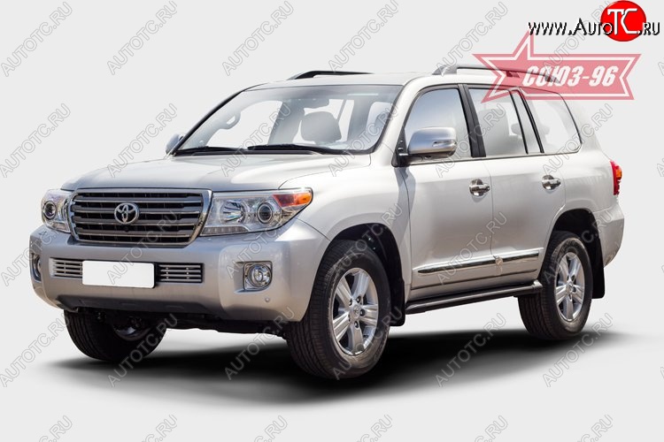 9 499 р. Декоративный элемент воздухозаборника Souz-96 (d16)  Toyota Land Cruiser  200 (2012-2015) 1-ый рестайлинг  с доставкой в г. Белгород