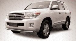 Одинарная защита переднего бампера из трубы диаметром 76 мм Slitkoff Toyota Land Cruiser  200 (2012-2015) 1-ый рестайлинг