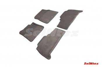 6 199 р. Комплект ворсовых ковриков в салон Seintex (3D) Toyota Land Cruiser 200 1-ый рестайлинг (2012-2015) (Черный)  с доставкой в г. Белгород. Увеличить фотографию 2