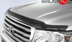 Дефлектор капота NovLine (с логотипом) Toyota Land Cruiser  200 (2007-2012) дорестайлинг