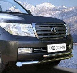 Декоративные вставки воздухозаборника Novline (d16 мм) Toyota Land Cruiser  200 (2007-2012) дорестайлинг