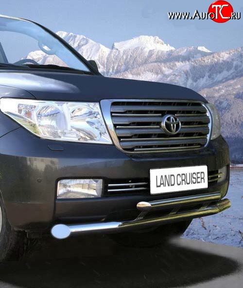 8 819 р. Декоративные вставки воздухозаборника Novline (d16 мм)  Toyota Land Cruiser  200 (2007-2012) дорестайлинг  с доставкой в г. Белгород