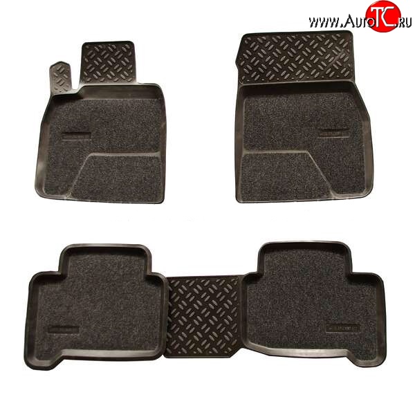 3 869 р. Комплект ковриков в салон Aileron 4 шт. (полиуретан, покрытие Soft) Toyota Land Cruiser 200 дорестайлинг (2007-2012)  с доставкой в г. Белгород