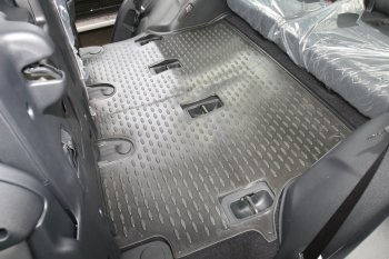 1 239 р. Комплект 3D ковриков салона Element (полиуретан) Toyota Land Cruiser 200 дорестайлинг (2007-2012) (Серые)  с доставкой в г. Белгород. Увеличить фотографию 3