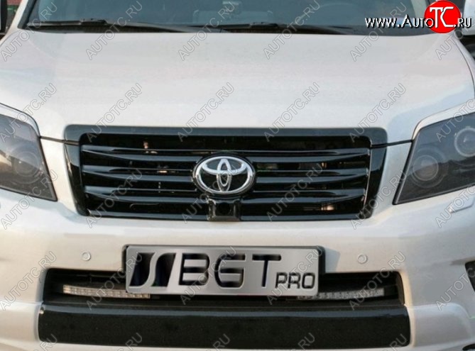 7 499 р. Решётка радиатора ELFORD Style (под камеру) Toyota Land Cruiser Prado J150 дорестайлинг (2009-2013) (Неокрашенная)  с доставкой в г. Белгород