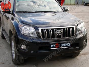 1 599 р. Реснички на фары JAOS Toyota Land Cruiser Prado J150 дорестайлинг (2009-2013) (Неокрашенные)  с доставкой в г. Белгород. Увеличить фотографию 5