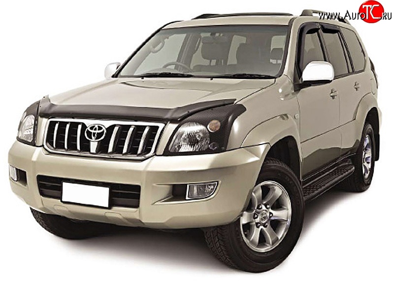 3 379 р. Дефлектор капота NovLine Toyota Land Cruiser Prado J150 дорестайлинг (2009-2013)  с доставкой в г. Белгород