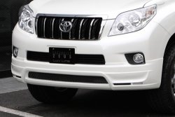 12 799 р. Накладка на передний бампер Mz SPEED Toyota Land Cruiser Prado J150 дорестайлинг (2009-2013) (Неокрашенная)  с доставкой в г. Белгород. Увеличить фотографию 3