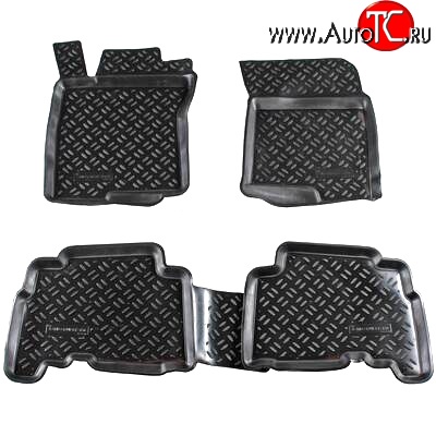 1 349 р. Комплект ковриков в салон Aileron 4 шт. (полиуретан) Toyota Land Cruiser Prado J150 дорестайлинг (2009-2013)  с доставкой в г. Белгород