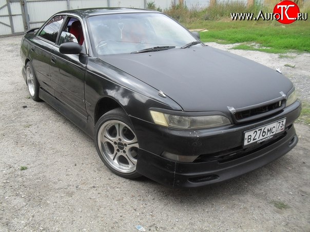2 499 р. Накладка на передний бампер Vertex Toyota Mark 2 X90 седан (1992-1996) (Неокрашенная)  с доставкой в г. Белгород