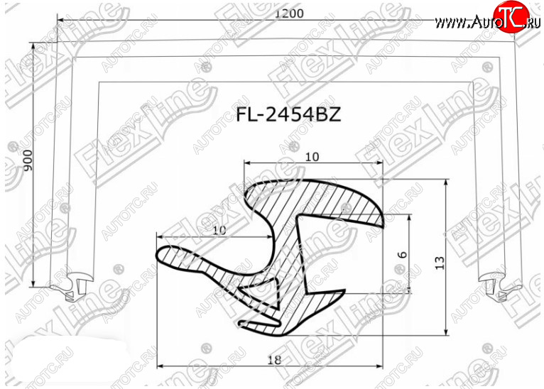 2 599 р. Молдинг лобового стекла FlexLine Toyota Prius XW20 дорестайлинг (2003-2005)  с доставкой в г. Белгород
