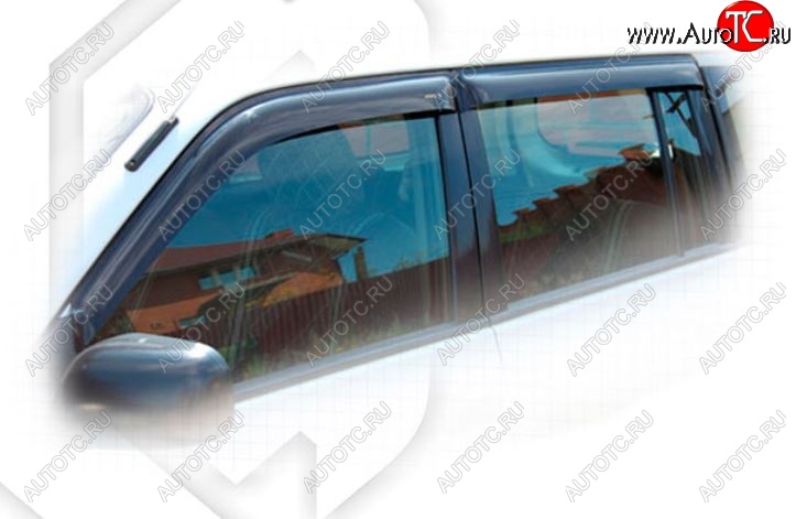 2 159 р. Дефлектора окон CA-Plastic Toyota Probox (2002-2014) (Classic полупрозрачный, Без хром.молдинга, Крепление только на скотч)  с доставкой в г. Белгород