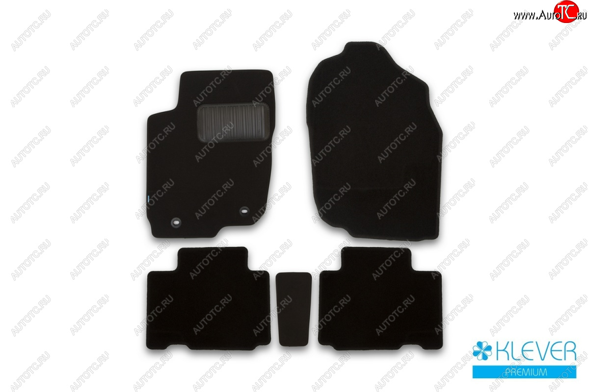9 549 р. Коврики салона (текстиль) Klever Premium  Toyota RAV4  XA40 (2015-2019) 5 дв. рестайлинг (Черные)  с доставкой в г. Белгород