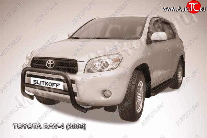 15 399 р. Кенгурятник d57 низкий  Toyota RAV4  XA305 (2005-2009) 5 дв. дорестайлинг (Цвет: серебристый)  с доставкой в г. Белгород