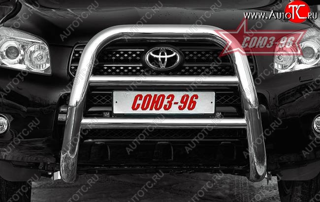 17 189 р. Защита переднего бампера Souz-96 (d76) Toyota RAV4 XA305 5 дв. дорестайлинг (2005-2009)  с доставкой в г. Белгород