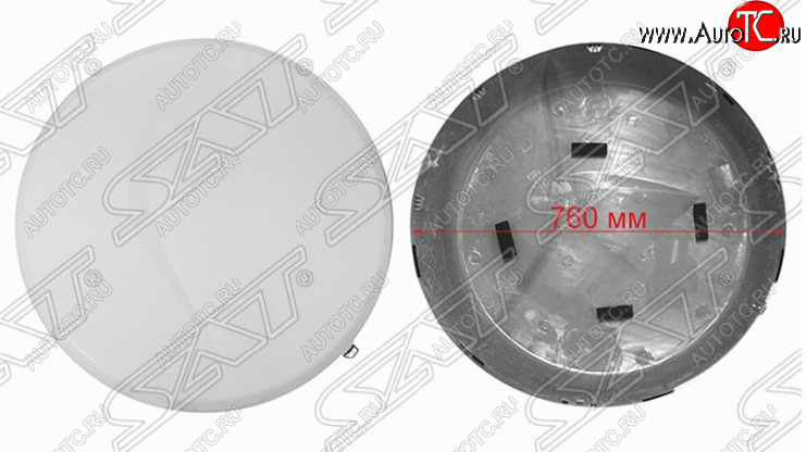 15 549 р. Колпак запасного колеса SAT (внешняя часть, R17) Toyota RAV4 XA30 5 дв. удлиненный дорестайлинг (2003-2008) (Неокрашенный)  с доставкой в г. Белгород