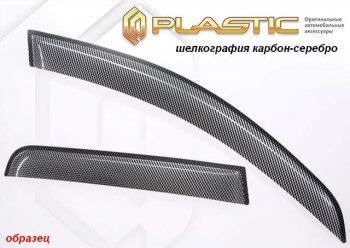2 199 р. Комплект дефлекторов окон CA-Plastic Toyota RAV4 XA40 5 дв. дорестайлинг (2012-2015) (Classic полупрозрачный, Без хром.молдинга)  с доставкой в г. Белгород. Увеличить фотографию 6