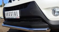 14 549 р. Одинарная защита переднего бампера диаметром 63 мм SLITKOFF Toyota RAV4 XA40 5 дв. дорестайлинг (2012-2015)  с доставкой в г. Белгород. Увеличить фотографию 3