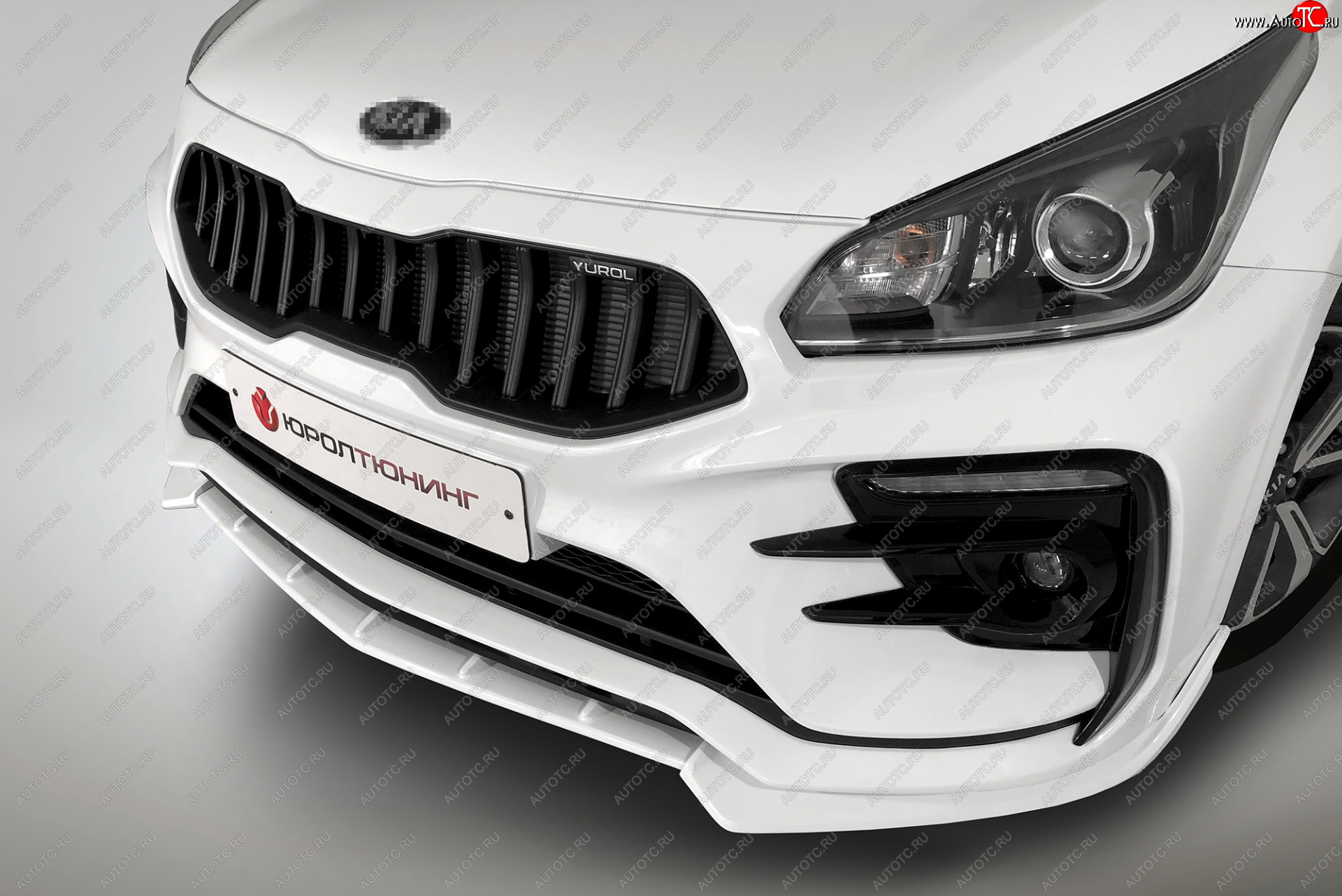 2 899 р. Сплиттер переднего бампера QUASAR KIA Rio 4 FB дорестайлинг седан (2016-2020) (Неокрашенный)  с доставкой в г. Белгород