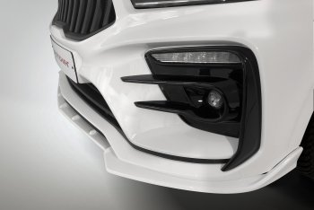 2 899 р. Сплиттер переднего бампера QUASAR KIA Rio 4 FB дорестайлинг седан (2016-2020) (Неокрашенный)  с доставкой в г. Белгород. Увеличить фотографию 3