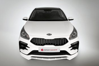 2 899 р. Сплиттер переднего бампера QUASAR KIA Rio 4 FB дорестайлинг седан (2016-2020) (Неокрашенный)  с доставкой в г. Белгород. Увеличить фотографию 4
