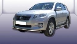 Одинарная защита переднего бампера из трубы диаметром 57 мм Slitkoff Toyota RAV4  XA30 (2010-2013) 5 дв. 2-ой рестайлинг